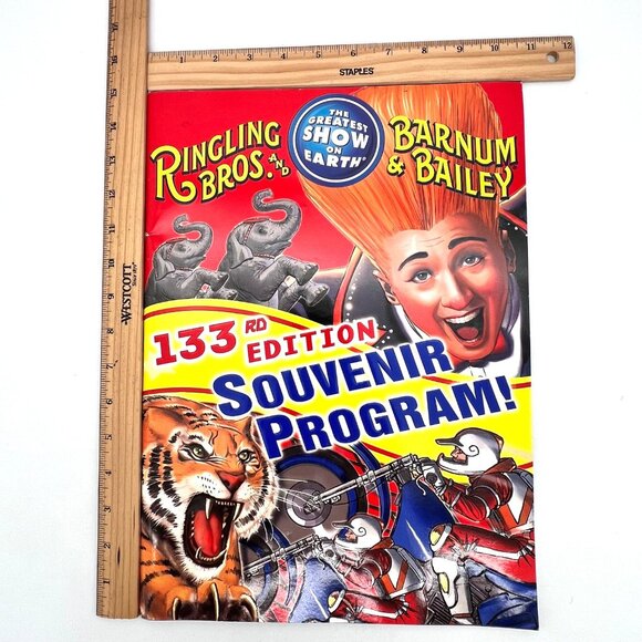Ringling Bros. & Barnum & Bailey 133rd Edition Souvenir Program Embossed Print - Picture 11 of 16